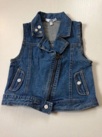 veste sans manche jeans