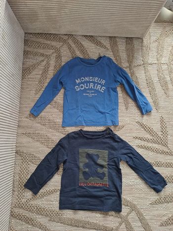 Lot tee shirts manche longue