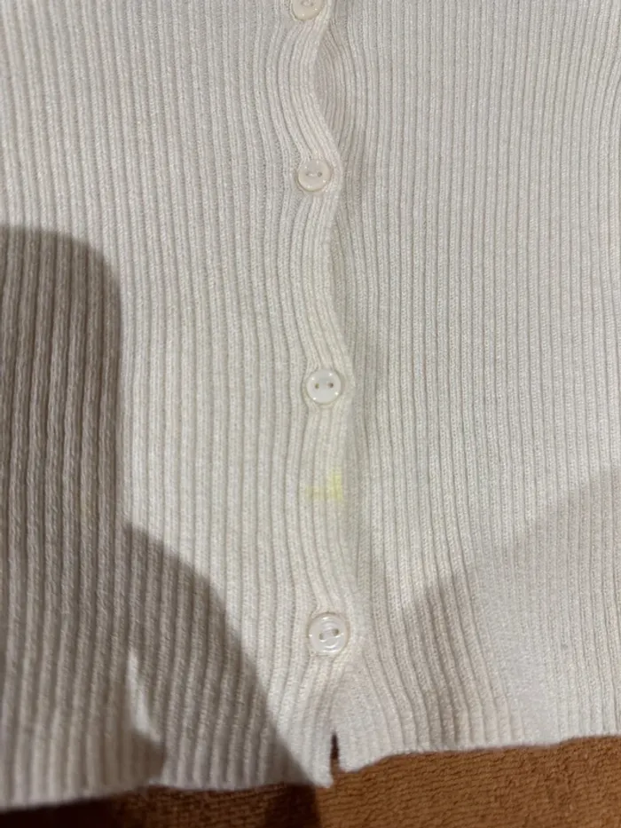 Pull Gillet Zara beige - photo numéro 4
