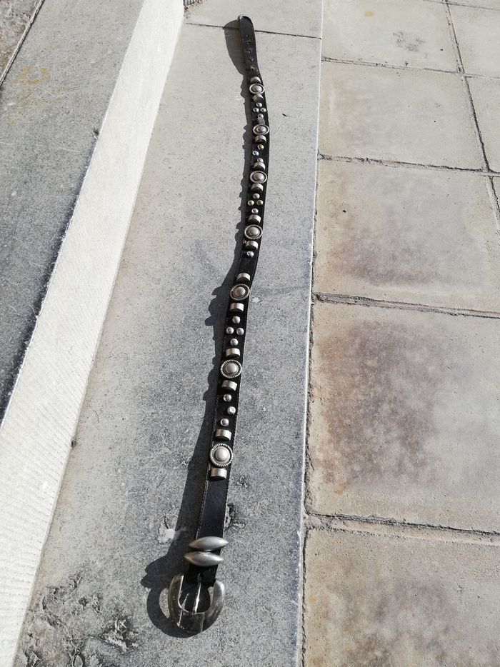 Ceinture en cuir brun