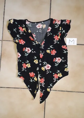 Haut à nœud femme T M