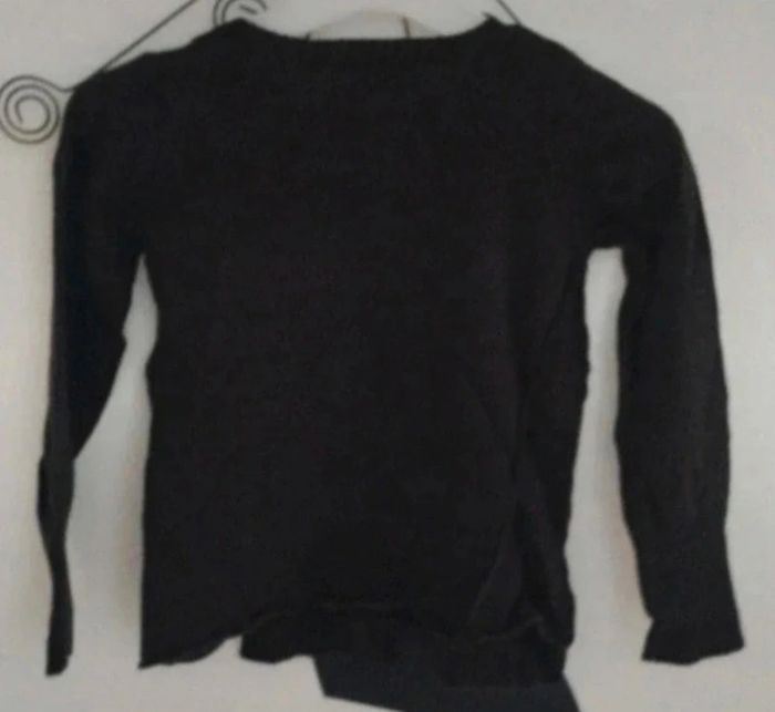 Joli pull asymétrique noir Chipie taille 4 ans - photo numéro 2