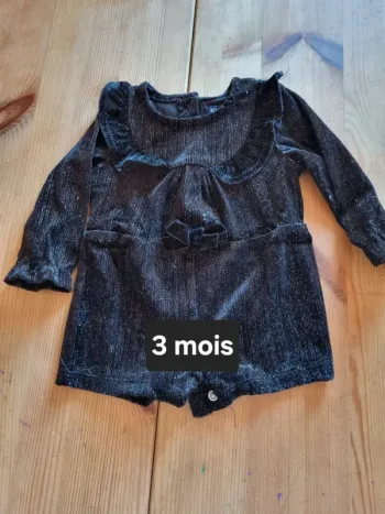 Combishort bebe fille
