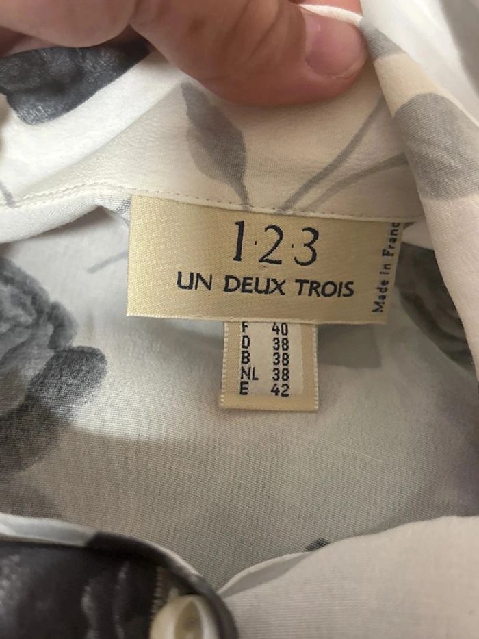 Chemisier manche courte taille 40 marque 123 - photo numéro 3