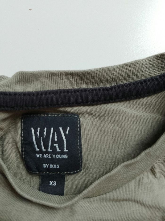 Tee-shirt manches courtes garçon 12 ans Way by IKKS - photo numéro 2