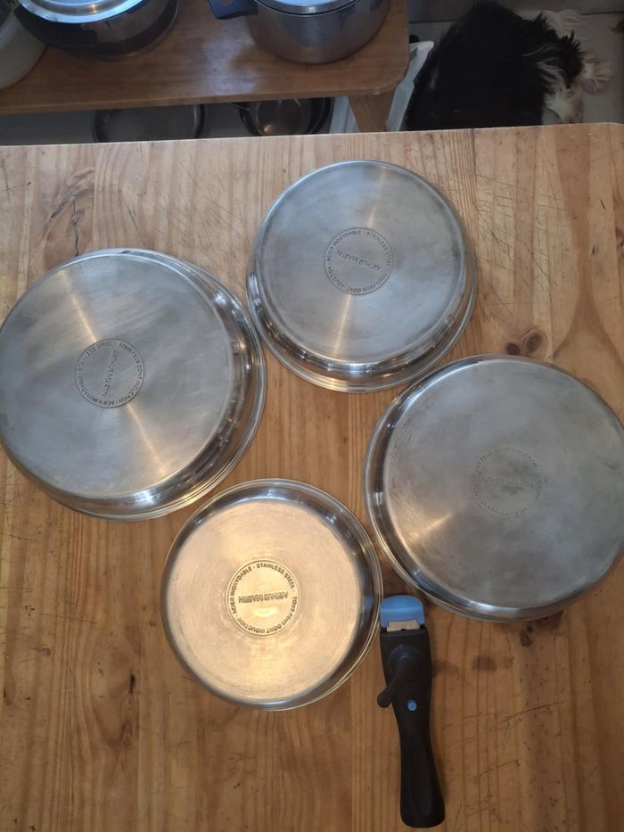 4 poêles en inox Arthur Martin tout feux dont induction - photo numéro 4