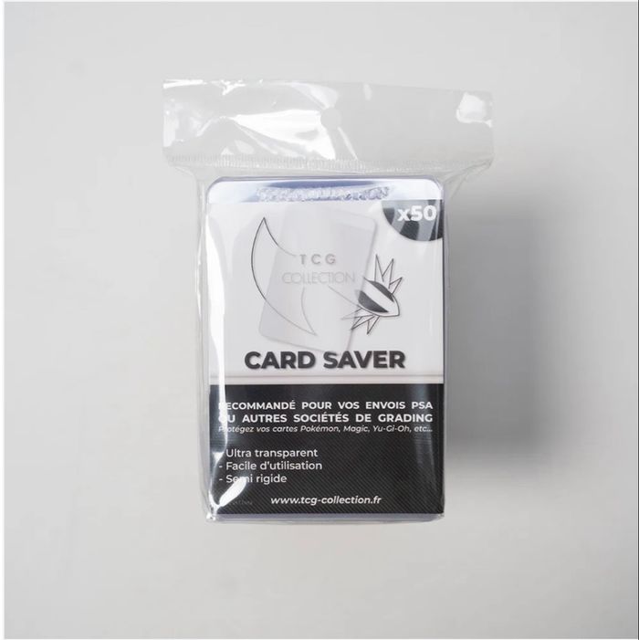 Lot de 50 Card Saver Semi-Rigides – Protection PSA / PCA - photo numéro 1