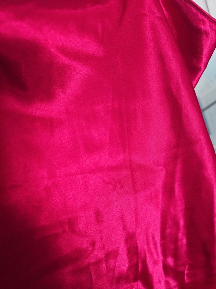 Nuisette rouge effet satin taille 40 - photo numéro 5
