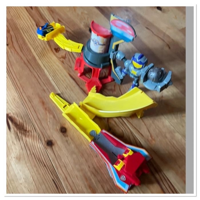 Playset Meteor Track Set Mighty Pups Charged Up Pat'Patrouille avec Chase True métal et sa boule - photo numéro 10