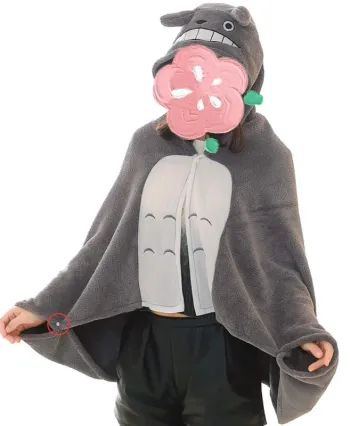 Plaid/cape Totoro