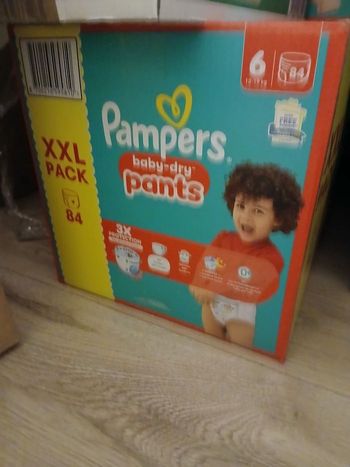 84 couches pampers baby dry pants T6