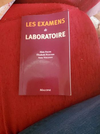 Livre les examens de laboratoire