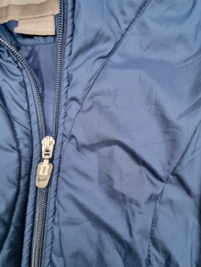 Doudoune Nike bleu – Taille L Homme (mesures en photos) - photo numéro 3