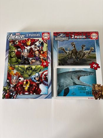 Puzzles Avengers et Jurassic World