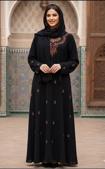 Abaya / robe oriental brodée Neuve L/XL