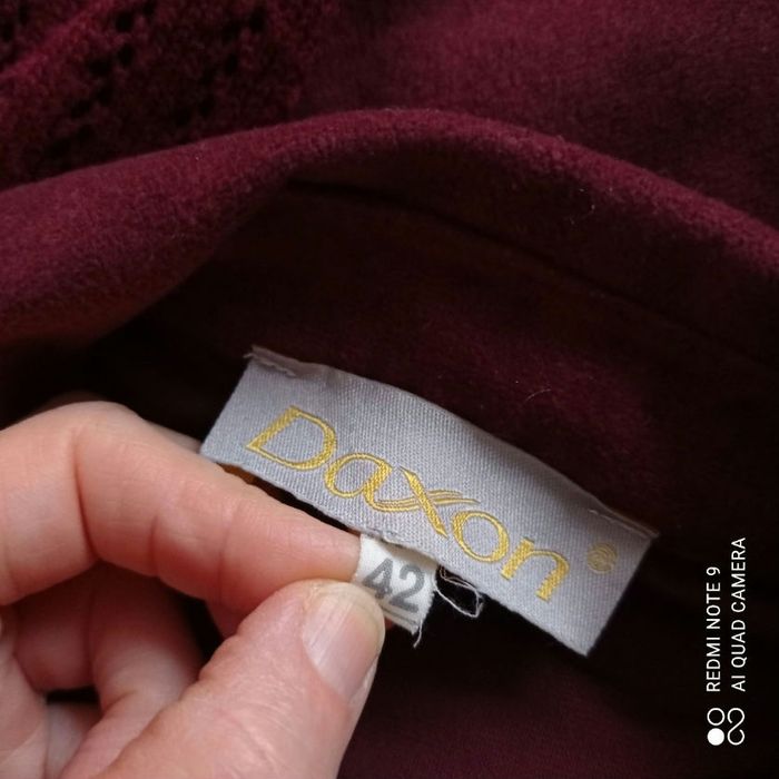 Gilet pull veste bordeaux t42 Daxon - photo numéro 7