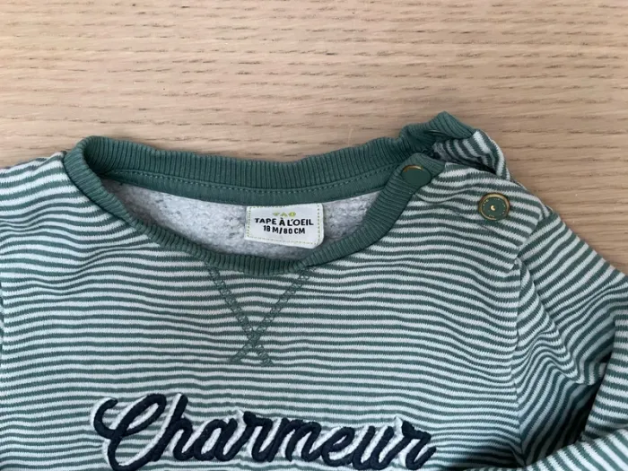 Sweat tape à l’œil 18 mois - photo numéro 2