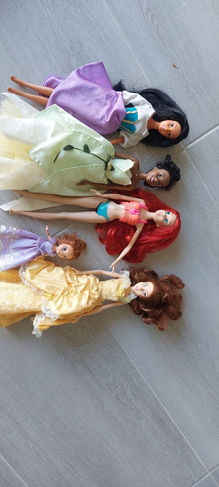 Lot princesse disney barbie
