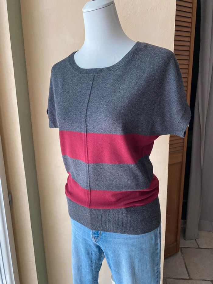 Top manches courtes en maille rayé Mexx S - photo numéro 6