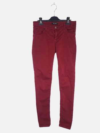 Jeans Cop Copine bordeaux Taille 38 coupe skinny Très bon état