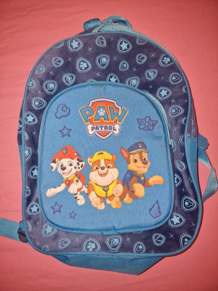Sac d'école bleue pat patrouille