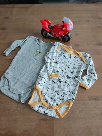 2 bodies manches longues Absorba