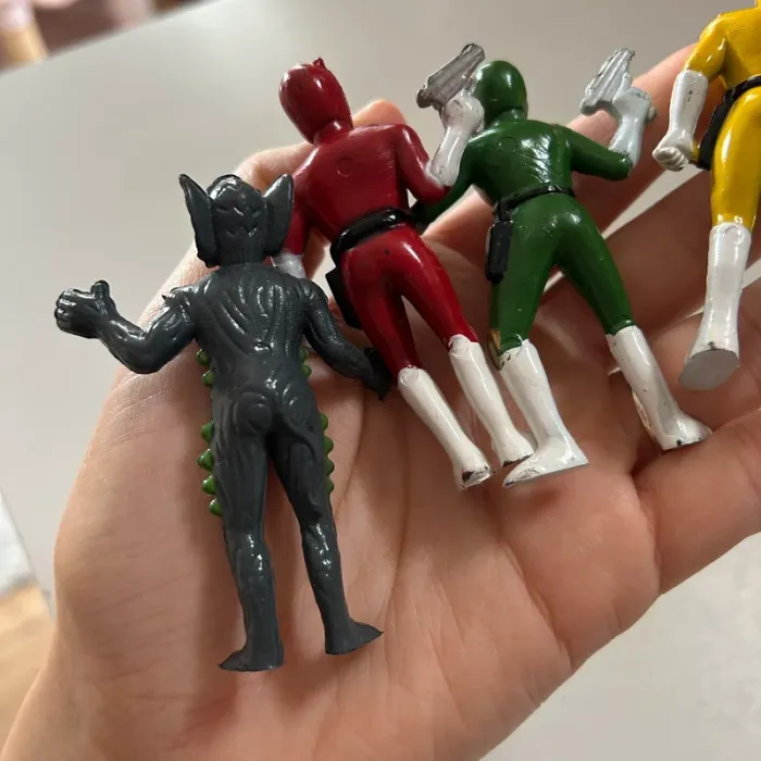 Lot figurines bootleg bioman power rangers vintage - photo numéro 6