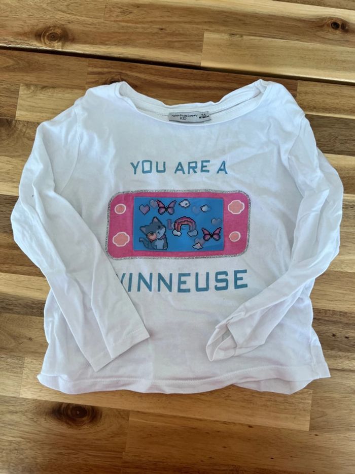 T-shirt blanc 4 ans