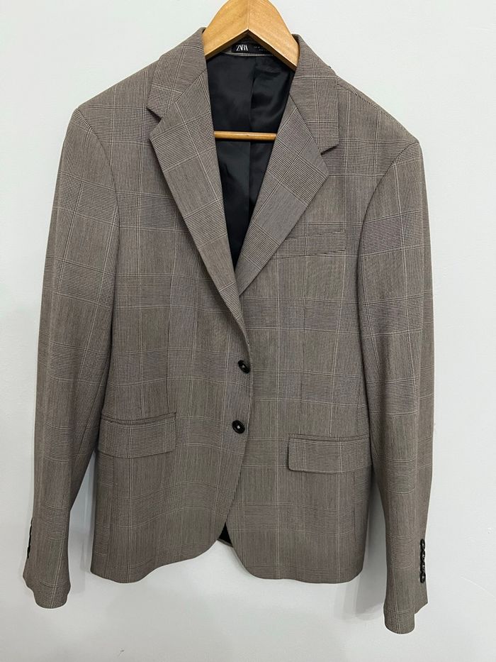 Blazer Prince de Galles marrons style old money - photo numéro 2