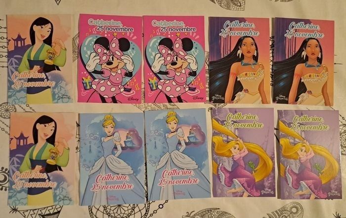 Lot de 10 cartes de st Catherine Disney