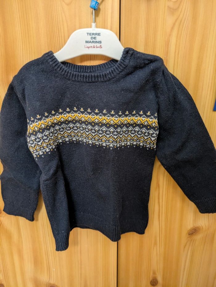 Pull garçon tape à l'oeil