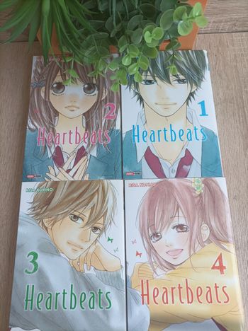 Lot 4 mangas heartbeats numéros 1 a 4 panini