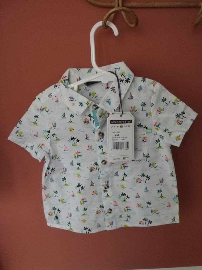 Chemise neuve bébé garçon Sergent Major 12 mois