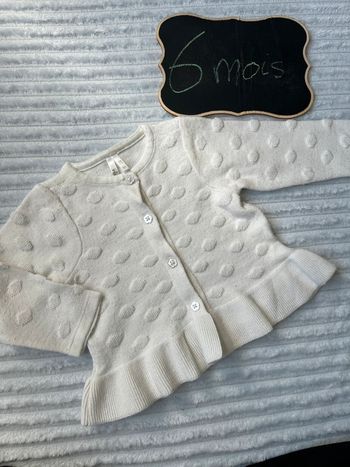 Gilet blanc orchestra 6 mois