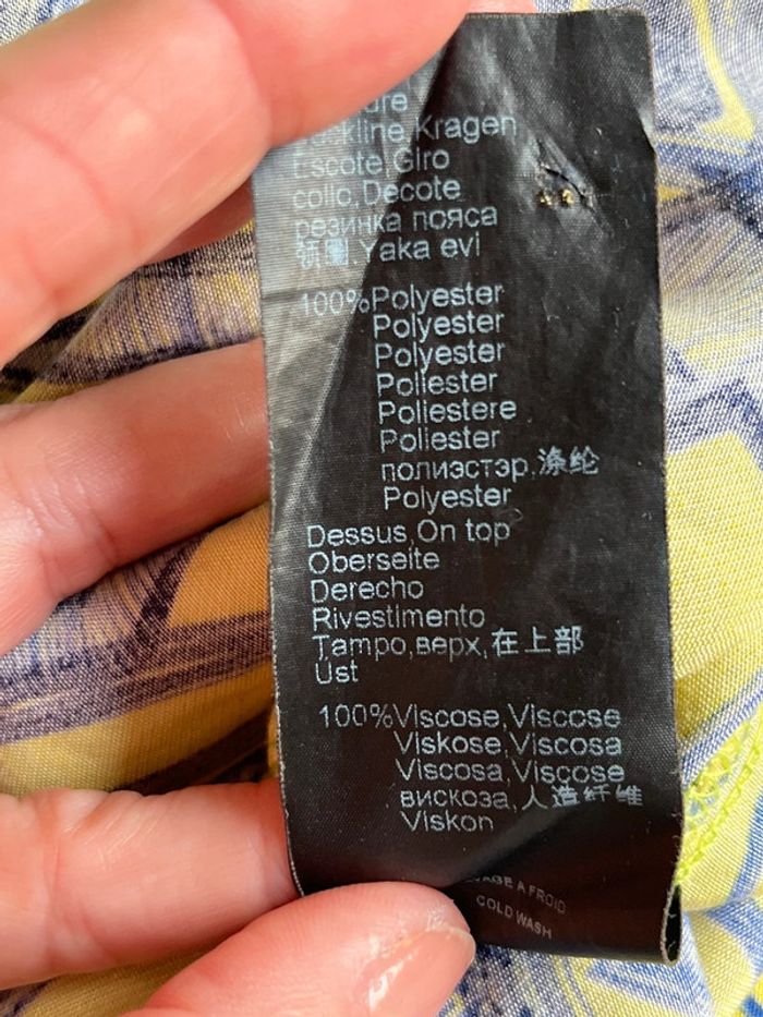 Robe jaune et bleue one step S - photo numéro 9