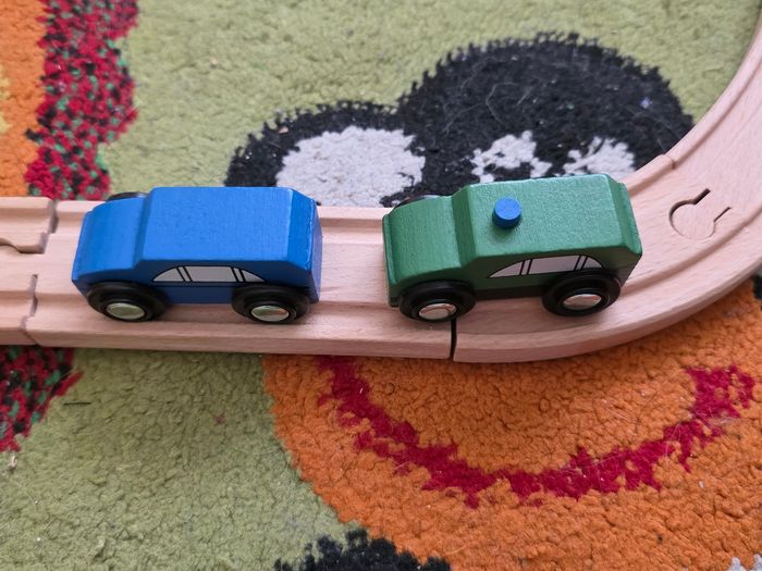 MON PREMIER TRAIN EN BOIS 80 PIÈCES GRAND CIRCUIT - photo numéro 8