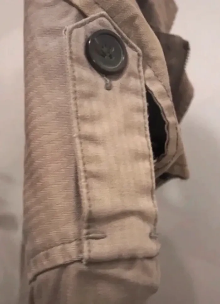 Veste militaire kiabi beige manches longues tailles 36 - photo numéro 5