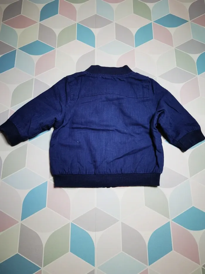 D4584 - veste zippée garçon 3 mois - photo numéro 4