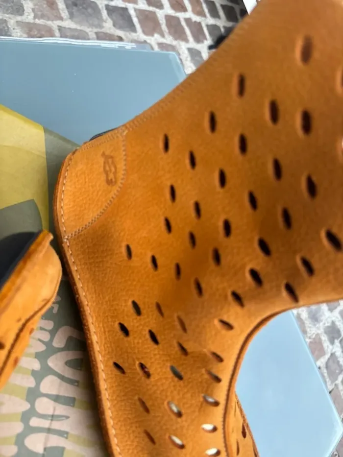 Chaussures cuir montantes à trous #loints of Holland - photo numéro 3