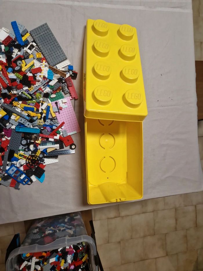 1kg lego vrac + personnages + boîte lego - photo numéro 6