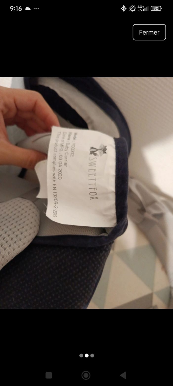 Porte-bebe - photo numéro 2