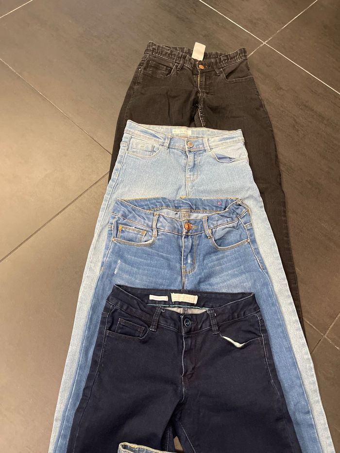 Lot 5 jeans 9/10 ans Zara  kiabi h&m - photo numéro 4