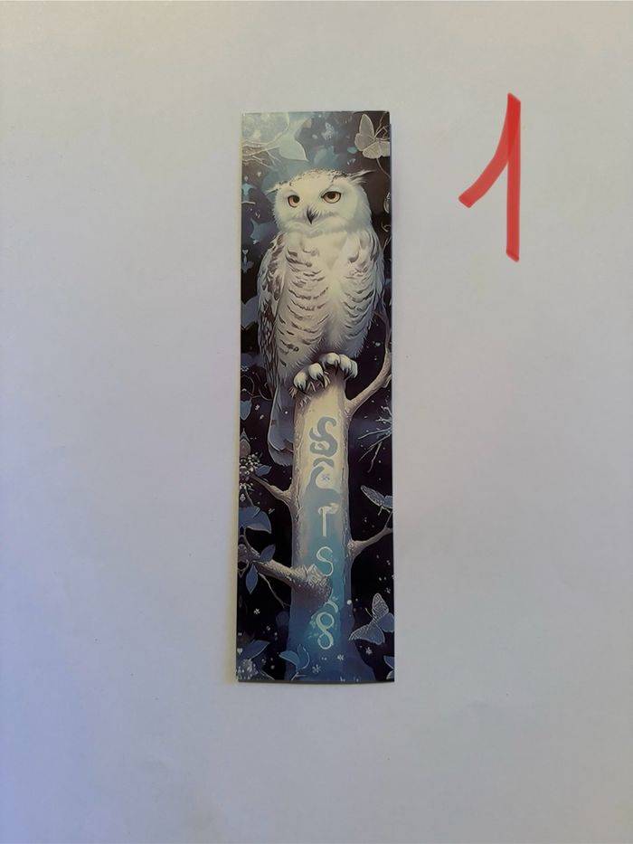 Magnifique marque-pages, hibou