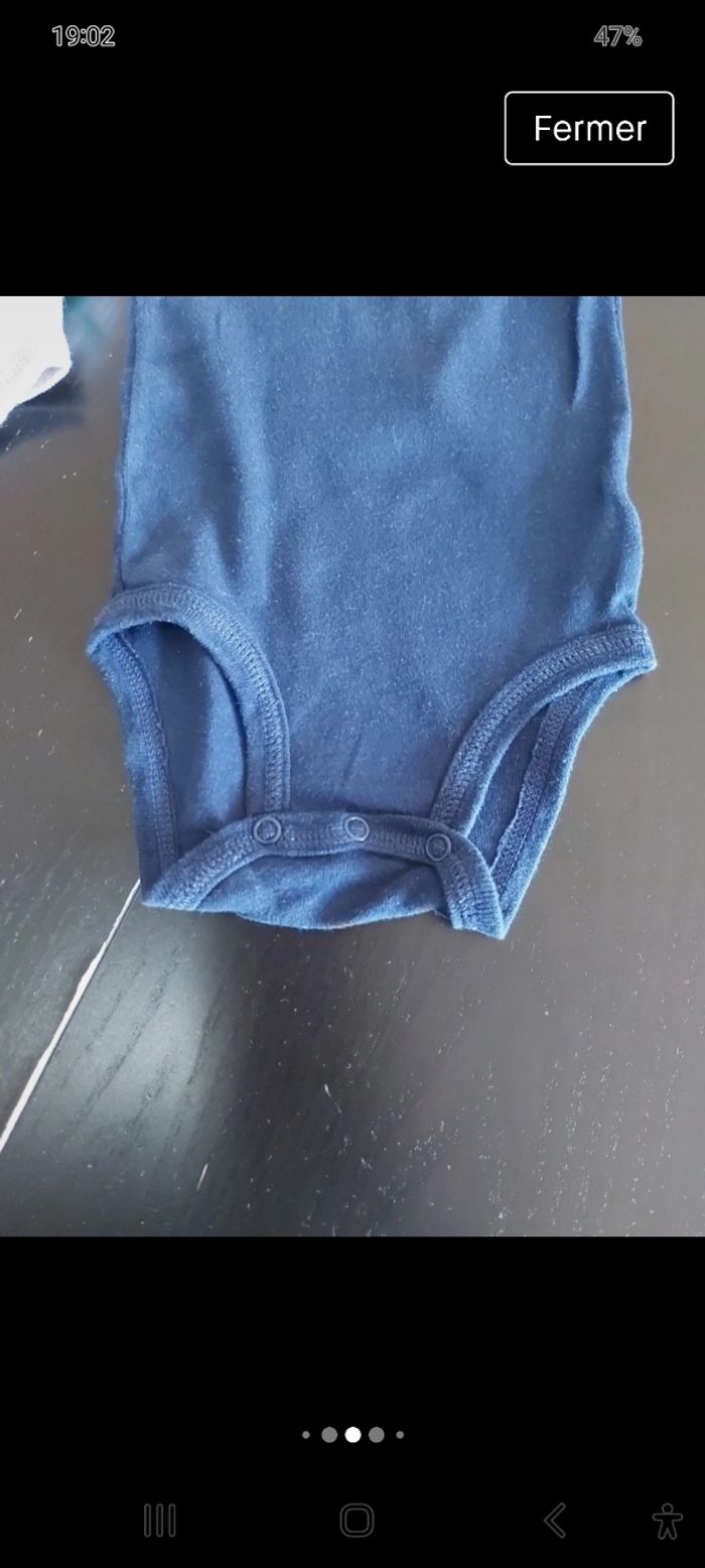 Lot 3 body carters 0/3 mois garçon - photo numéro 9