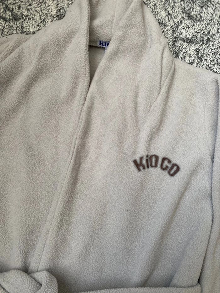 Robe de chambre / peignoir gris en polaire - 6 ans - photo numéro 2