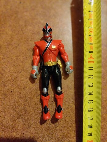 Figurine power super samurai rangers rouge