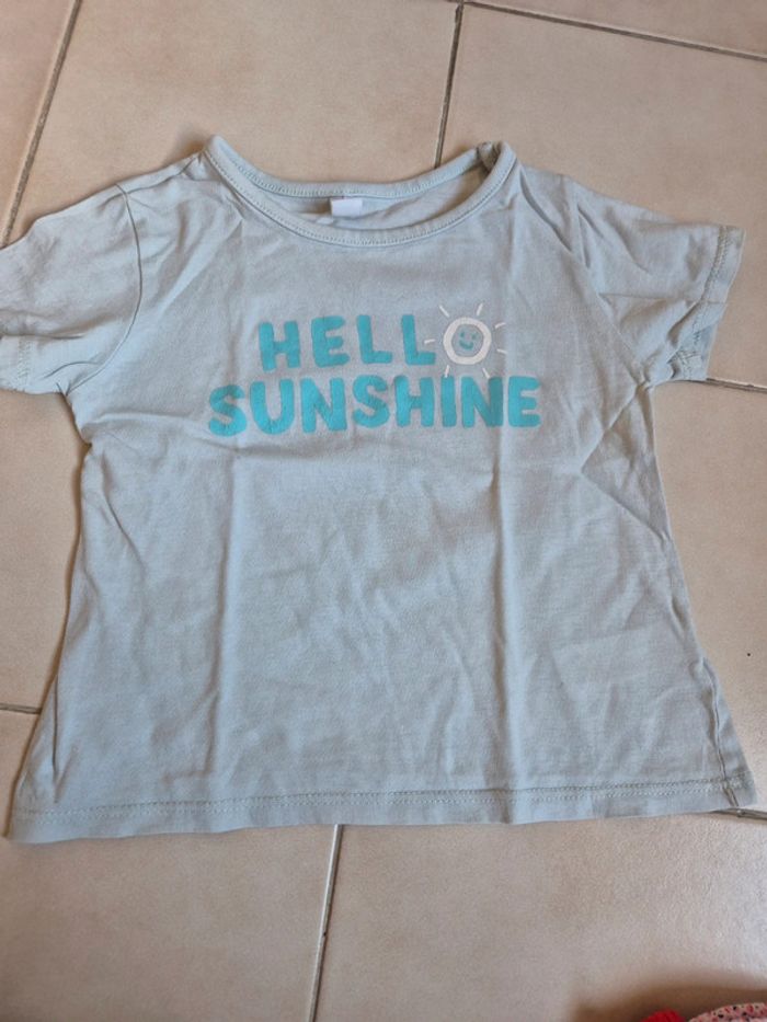 Lot 5 t-shirt manche courte filles 24 mois - photo numéro 5