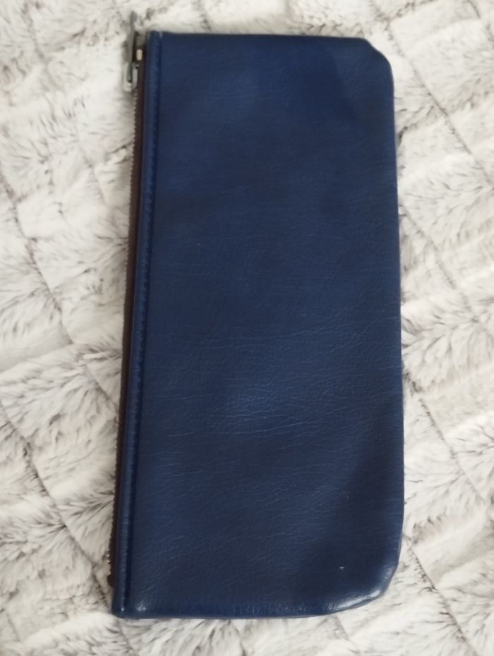 Trousse bleue vintage - photo numéro 2