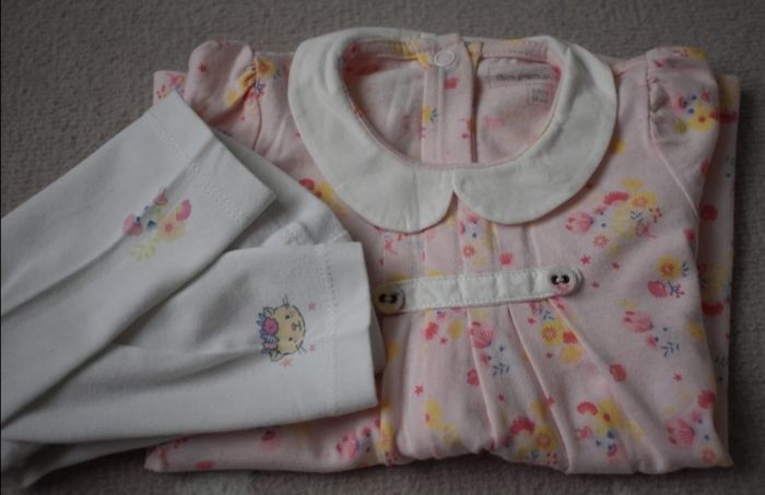 🌸 Jolie robe fleuri sergent major T 3 mois