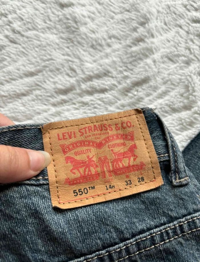 Jean levi’s 550 relaxed ample large loose wide homme bleu L 42/44 W32/33 L28 Y2K vintage - photo numéro 2